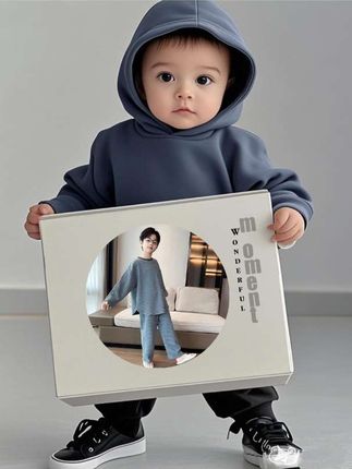 男童条纹睡衣套装秋冬款2025新款儿童冬季家居服韩版宽松男孩保暖#童装 #家居服 #男童睡衣家居服