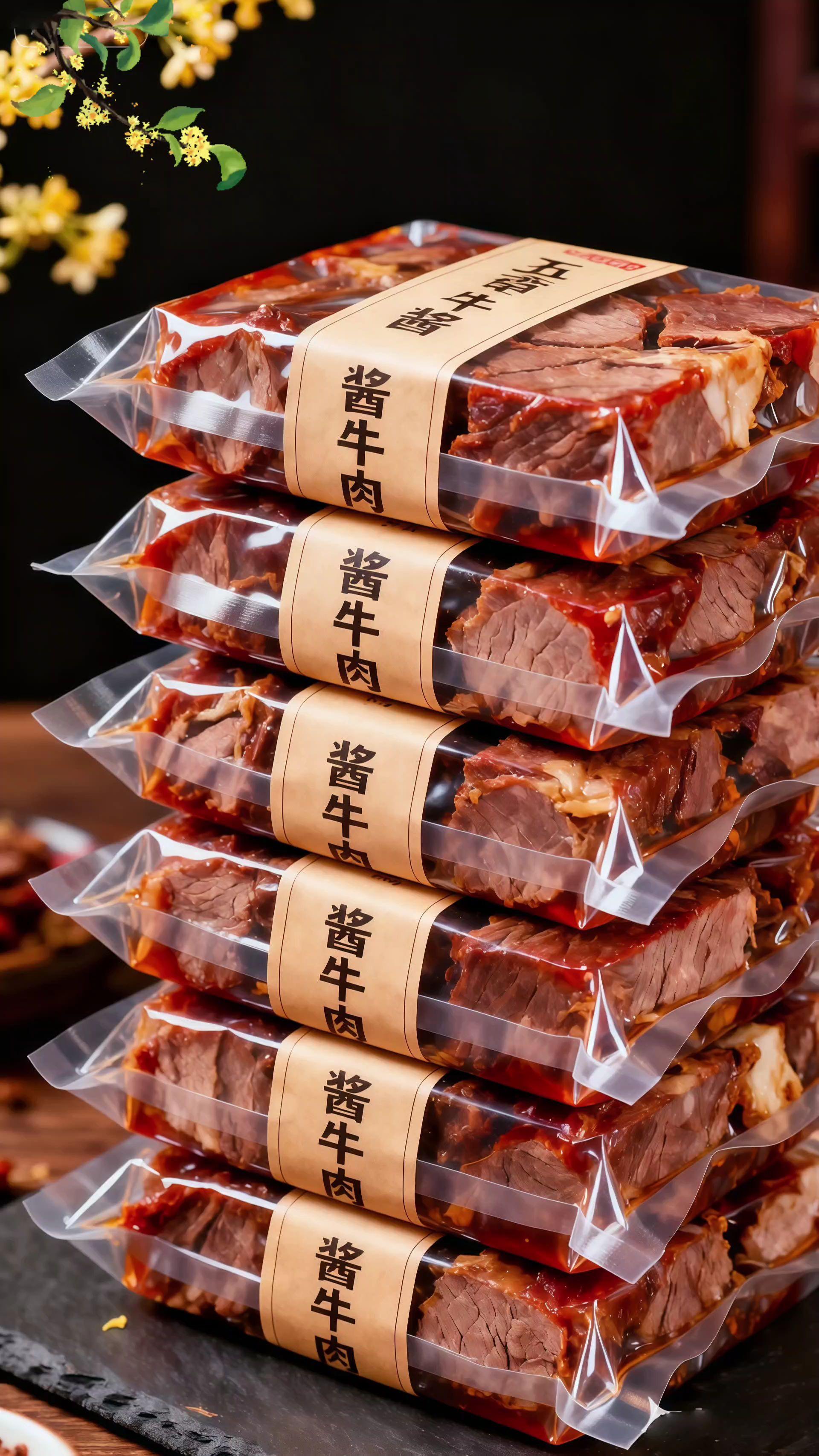 正宗五香酱牛肉。宝子们,我最近发现个好东西!这款五香酱牛肉,好吃到想跺脚,我又回购了6单! 选的都是好牛肉,肉紧实还嫩,纹理看得清清楚楚。用独家五香方子卤的,每一丝肉都吸足了料香,特别入味。一打开袋子,浓浓的酱香味就飘出来,咬一口,肉香在嘴里散开,越嚼越香,根本停不下来。 不管是家里聚餐当硬菜,还是平时当零食都合适。看电视时来一块,追剧更开心;朋友聚会端上桌,肯定成焦点,大家都会夸。 别犹豫了,赶紧买回家,尝尝这醇厚的味道,好好过把肉瘾!#酱牛肉 #牛肉 #五香酱牛肉 #舌尖上的味道 #卤味熟食