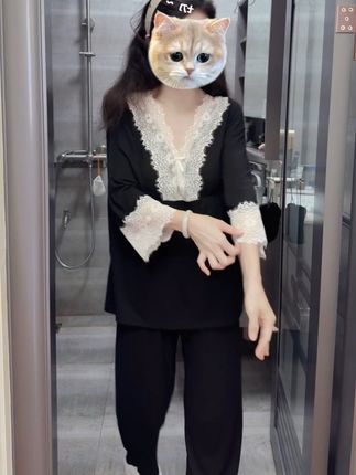 #睡衣家居服 显瘦显高套装