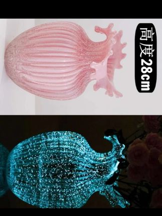 中古轻奢创意夜光波浪花琉璃花瓶摆件客厅桌面水养插花装饰花器#花瓶摆件工艺品 #水养插花瓶 #夜光波浪花 #中古创意瓶 @巨量千川