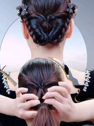 # 亚克力#树脂闪闪蝴蝶刘海小发夹