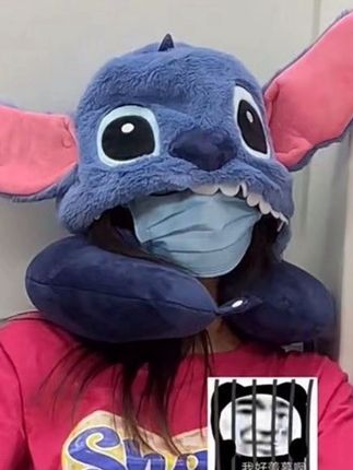 #u型枕 #卡通u型枕 #可爱u型枕 #史迪仔u型枕