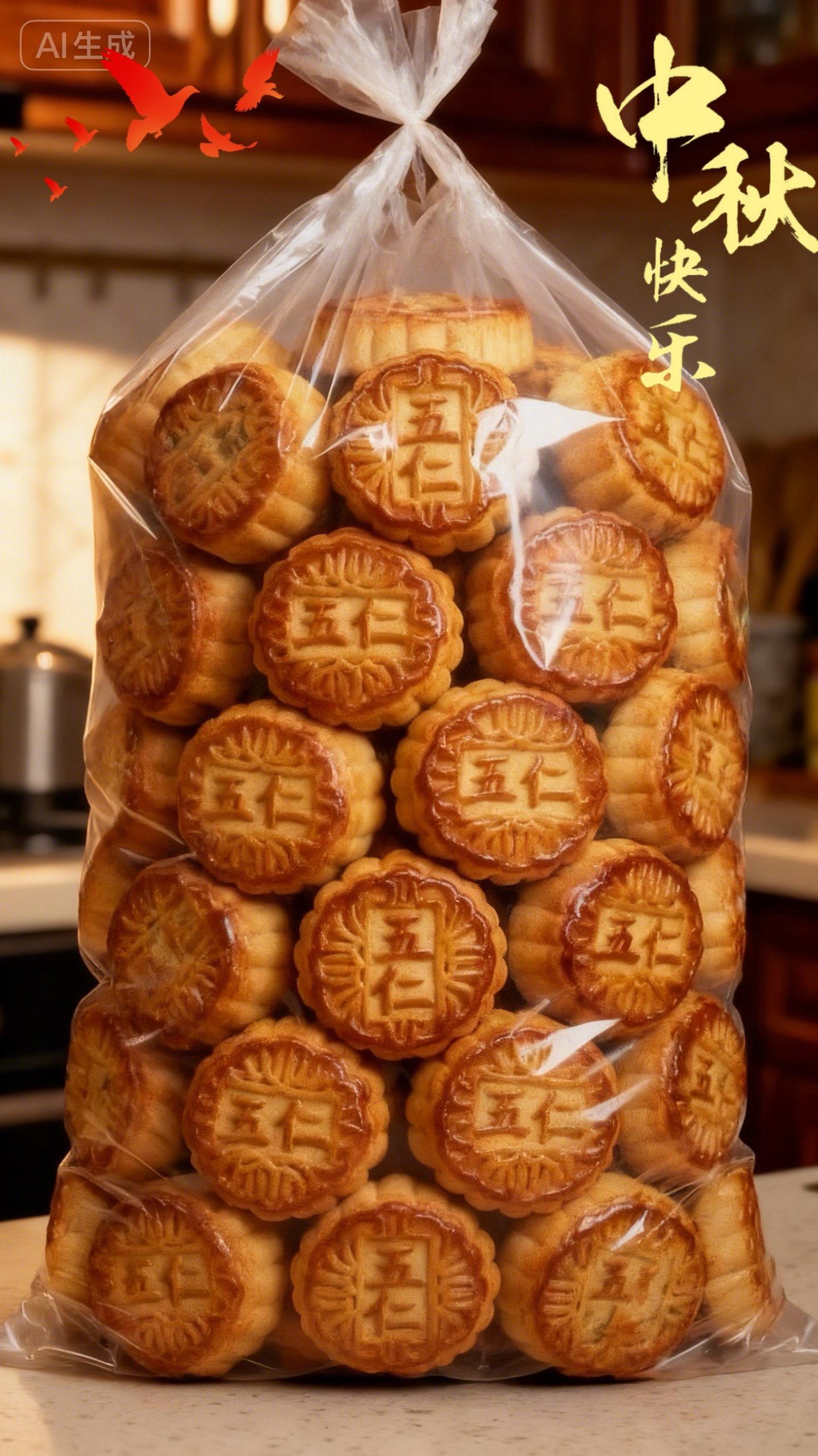 老式五仁月饼~老式五仁月饼,是刻在记忆里的中秋味。酥皮层层起酥,咬开满是料!! 大颗核桃仁脆香、瓜子仁嚼着带劲,甜咸交织不腻口.。#传统糕点 #月饼 #五仁#民间传统美食 #手工老式正宗五仁月饼