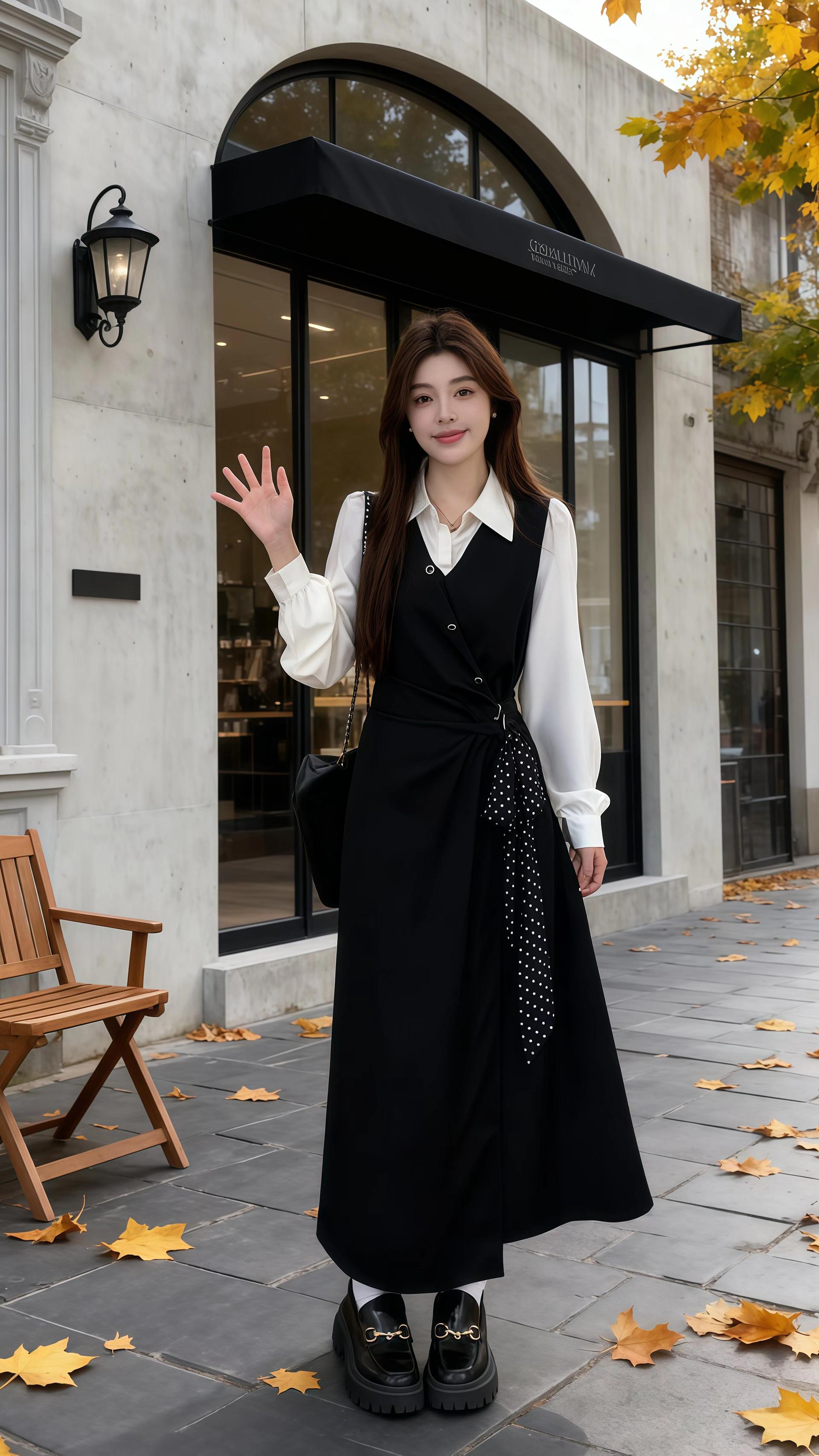 这条黑裙,胖mm也能穿出学院感 秋新款太懂大码女孩了!假两件设计藏住拜拜肉,收腰版型悄悄显曲线,不规则裙摆遮胯又显瘦,黑色还自带显瘦buff~ 学院风里带点小设计,穿去逛校园像韩剧女主,约会时裙摆轻轻晃,温柔又灵动。面料软软的不紧绷,大码穿也超舒服~ 谁说胖mm不能有学院风?这条裙子直接封神! #大码连衣裙 #胖mm秋装 #学院风长裙 #假两件黑色裙 #设计感收腰裙