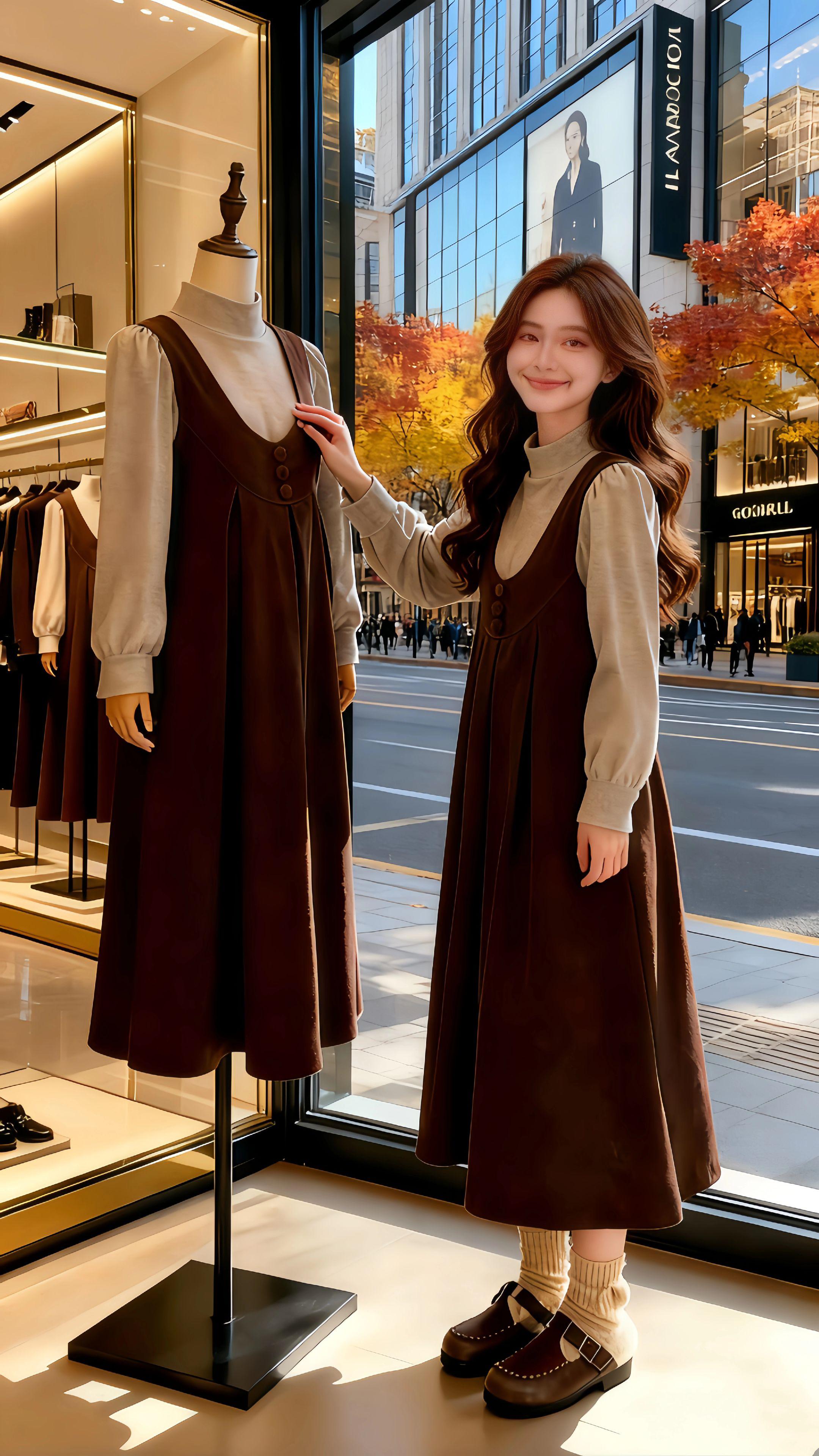 2025秋冬孕妇套装|暖愈优雅孕味   2025秋冬孕妇专属套装,把贴心与格调穿在身上。加绒打底衫选亲肤软料,内里细绒温柔锁温,贴身穿不闷汗,秋冬凉意轻松抵御。搭配灯芯绒背心裙,绒面质感自带高级滤镜,腰侧高弹设计适配全孕期,胸前蝴蝶结巧遮臃肿感。   内搭外穿皆适配,叠穿大衣显利落,单穿也够精致。产检、逛街或通勤穿它,既享自在舒适,又能保持优雅体面。延续去年口碑基因,细节升级更懂孕妈需求,秋冬孕期轻松美出圈。#孕期穿搭 #来双11解锁秋冬本命穿搭 #秋冬穿搭实用主义#比冬天先来的是暖系流光#秋冬穿搭