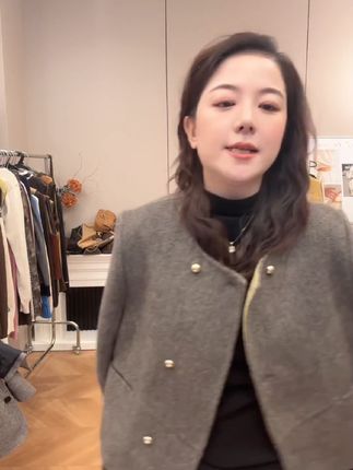 WenWen小个子2025韩版秋冬新款呢子双色底面短外套大衣4494#微胖女生怎么穿出高级感 #谁穿谁好看#小个子穿搭#双十一#双11@抖加🔥上热门🔥dou+🔥热点宝