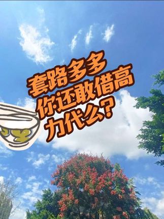 套路多多,你还敢借高力代么?