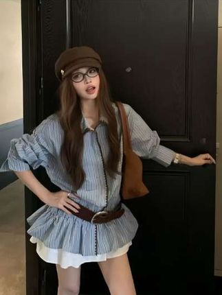 #长袖衬衫 #春秋穿搭 #高级感穿搭 #衬衫穿搭 #休闲穿搭