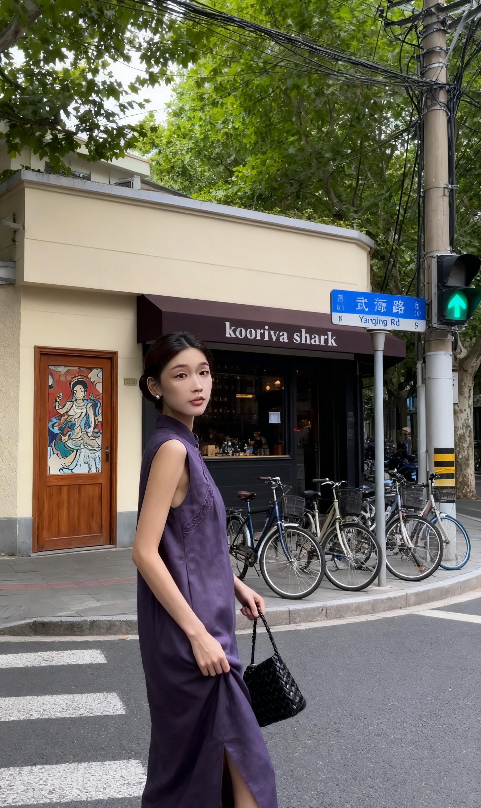 MARIE.COCO新中式复古立领盘旗袍长裙国风开叉无袖背心连衣裙女夏