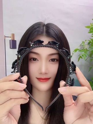 这款可以编发,又可以收碎发的发箍来了,发箍 这样带好美… # 编发教程 #头饰发饰 #发箍这样戴好美 #碎发整理 #增加发量