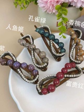 诗泊雅 高级感发发发八字扭扭夹#头饰发饰 #洋气减龄 #减龄发型 #扭扭夹推荐