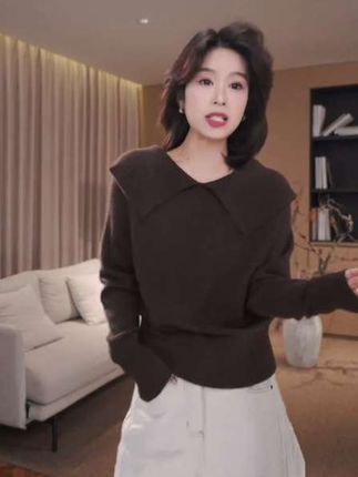 老琴私服【轻熟斜阳】琥珀流光风时尚绵羊毛山羊绒毛衣女秋冬#气质穿搭#高级感穿搭#百搭显瘦#谁穿谁好看#强烈推荐