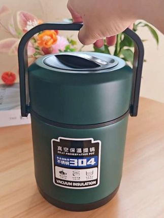 #大容量#不绣钢保温饭盒#不串味#分层真空保温饭桶,