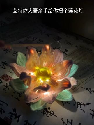 艾特你的好大哥给你做这个莲花灯 记得说声谢谢~#手工diy #莲花灯#中秋节#氛围感#少女心好物