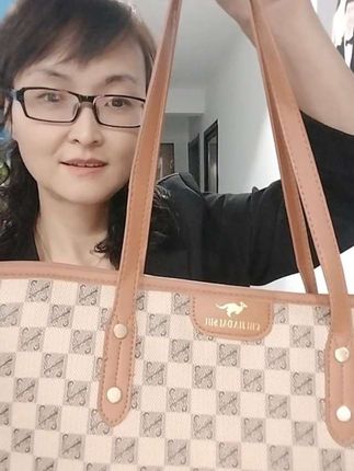 新款轻奢大容量包包手提包单肩包高级通勤百搭时尚印花托特包#手提包#单肩包#时尚百搭