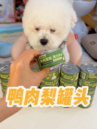 补水又营养的鸭肉梨罐头,9块9到手3罐真的超划算#狗零食#猫零食#无限回购的宝藏单品 #毛线卷卷