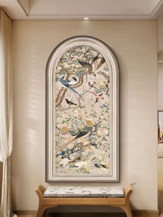 中古风玄关装饰画花鸟图入户正对门挂画法式复古风拱形竖版壁画#玄关装饰画#中古风玄关装饰画#客厅装饰画#中古风装饰画#玄关挂画@DOU+小助手 @DOU+上热门 @抖加🔥上热门🔥dou+🔥热点宝