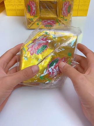 彩印半成品#手工折纸 #免折叠