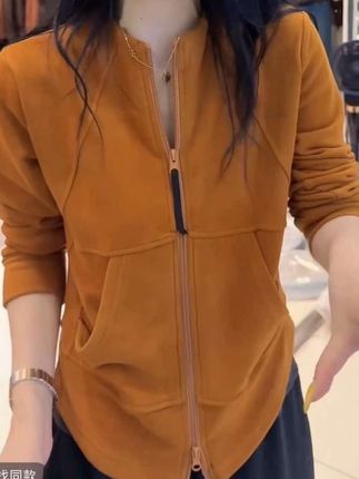 简约设计感修身型拉链女常规款薄款秋季 卫衣外套女LK2506697#简约开衫#修身显瘦 #打底外穿都好看