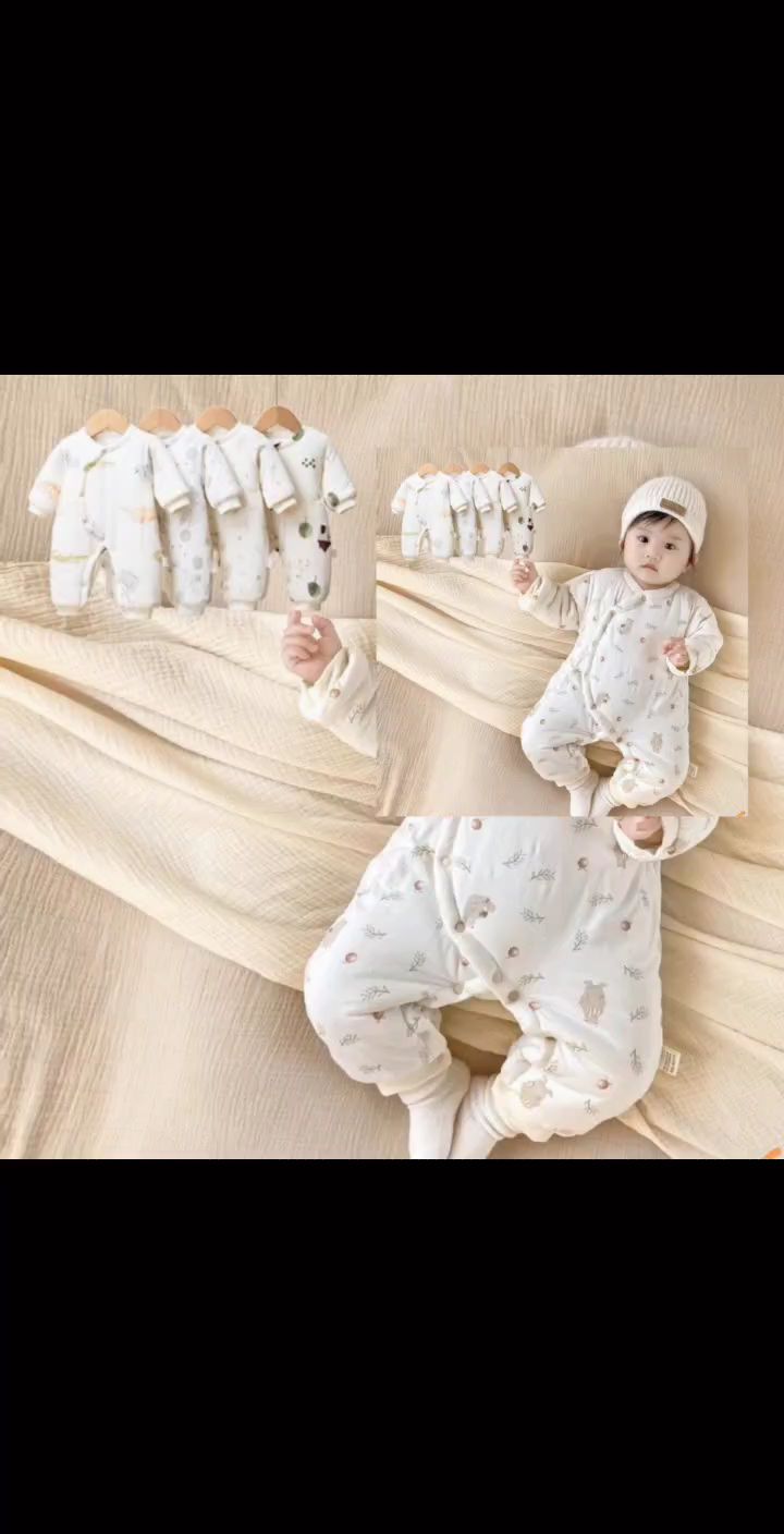 冬季婴儿加厚连体衣宝宝纯棉蝴蝶衣新生保暖棉衣爬服夹棉外出衣服#开袋即食鸡蛋是否有营养价值 #孕期和月子期间的营养食谱书 #开袋即食鸡蛋是否有营养价值 #孕期和月子期间的营养食谱书 #不健康的食品有哪些