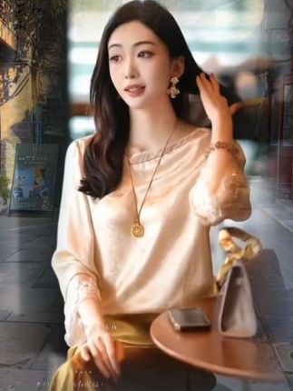 #每日分享 #女装穿搭 #优雅气质 #国风服饰 #新中式蕾丝段面衬衫@DOU+上热门