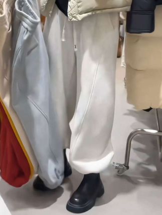 ##慵懒风#卫裤#休闲裤#显瘦裤子#显高显瘦显腿长