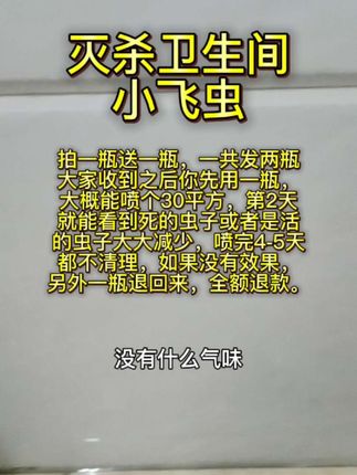 卫生间小飞虫很讨厌,怎么灭杀#蟑螂喷雾 #杀虫好帮手 #生活小帮手