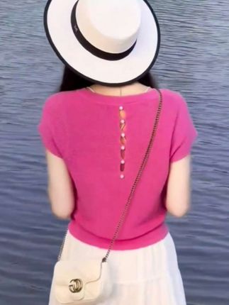 #衬衫#时尚冰丝针织衫#穿搭 #热门 #夏季穿搭