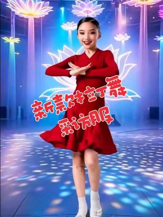 少儿国标舞蹈儿童考级演出服新款拉丁舞女童比赛规定服