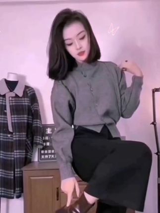 #显高显瘦显腿长 #毛呢阔腿裤#秋冬穿搭 #好物推荐🔥