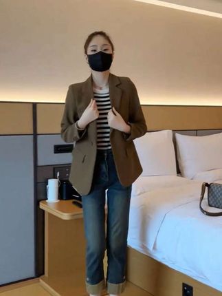 垂感西装外套女春秋新款休闲设计感高级感气质休闲百搭西服上衣 #西装外套女 #气质穿搭 #商务休闲 #品质女装 #垂感显瘦又百搭