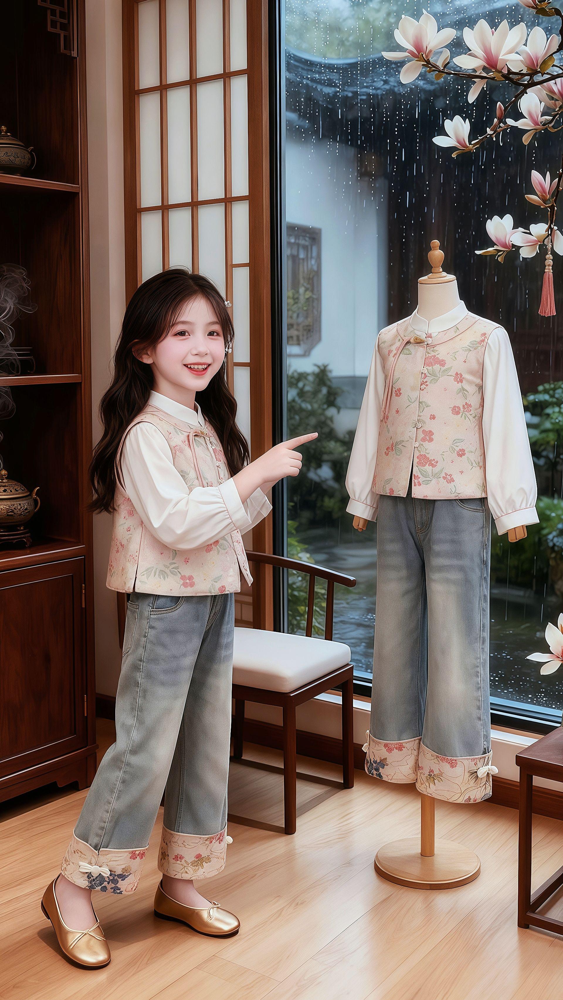 #女童穿搭 #国风穿搭 #预制国庆出游穿搭 #秋冬穿搭新鲜感在线 #早秋穿搭三分钟出门不是梦