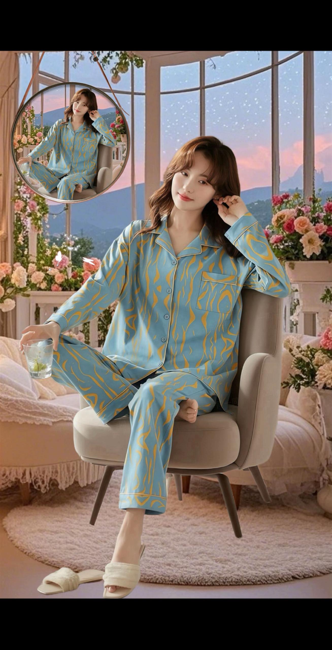 宝子们,✨猫人 (2025 )新款纯棉睡衣女秋季长袖开衫套装,狠狠拿捏高级感😍!纯棉面料,柔软亲肤,像被秋天的暖阳拥抱,透气又保暖。开衫设计,简约不失优雅,随意敞开或系上,都能凹出时尚造型。搭配同款内搭,慵懒中尽显精致。无论是窝在沙发追剧,还是在阳台赏秋景,都能让你在秋日里舒适又出彩。 #猫人睡衣 #2025 秋季新款 #纯棉长袖开衫 #高级感家居服 #秋日慵懒风