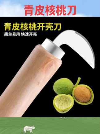#农用工具 青皮核桃刀开剥核桃神器家用挖剜破削去皮刀子专用开口去绿皮工具#农用好物 #好物种草 #核桃刀 #园艺工具