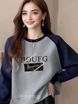 #卫衣外套#复古插肩长袖卫衣#上衣穿搭#卫衣穿搭女#谁穿谁好看
