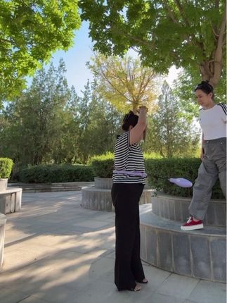 快来一起打卡#呼啦圈转起来 #秋天 #小蛮腰扭起来