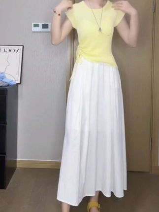 上身冰凉感不显瘦遮肚#时尚洋气小衫 #百搭小衫t恤