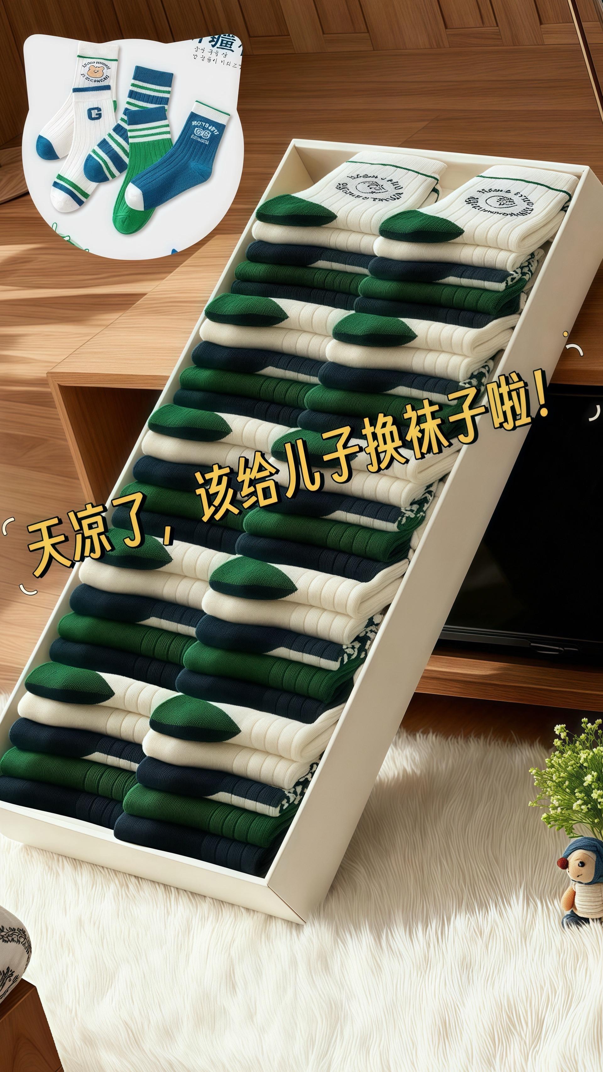 儿童春秋中筒袜。天凉了 千万别等天气凉了才想起来给儿子换袜子!#儿童袜子#男童袜子#好穿又百搭#潮袜推荐#中筒袜