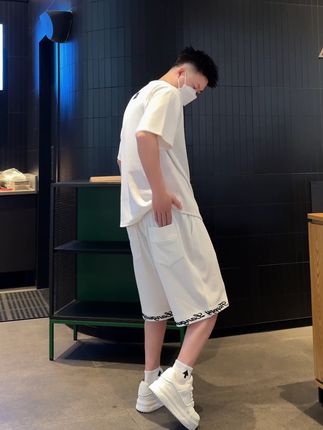 干净利索的夏季宽松版套装#男士穿搭 #夏季新款 #套装
