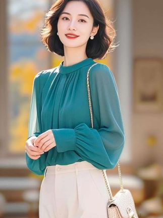 女装时尚 穿搭 #百搭上衣 #洋气小衫时髦穿搭 #气质显瘦穿搭