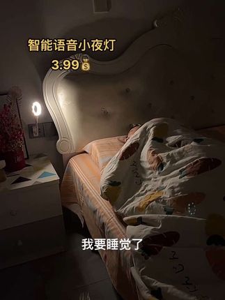 能听懂人说话的小夜灯,躺着就能开关灯还能变换,颜色,真的太方便了,现在价格有优惠3.99到手一个,真的可以闭眼入#我捡到宝了 #智能语音小夜灯#小夜灯#超便宜超划算#声控小夜灯