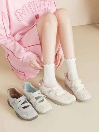 星期六芭蕾玛丽珍女鞋,2025新款夏季时尚休闲鞋,软底透气舒适运动户外登山鞋。