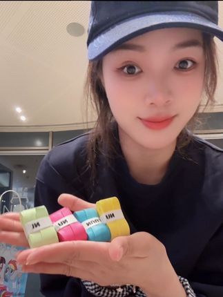糖果🍬🍬 来啦!#打羽毛球女生 #日常分享 #糖果手胶