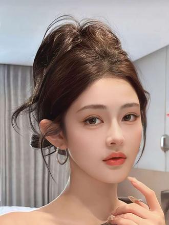 皮草大衣超适合的贵气千金高马尾!看了就会 #高颅顶显脸小神仙发型 #高马尾怎么扎好看 #假发 #发型决定气质 #抓夹马尾