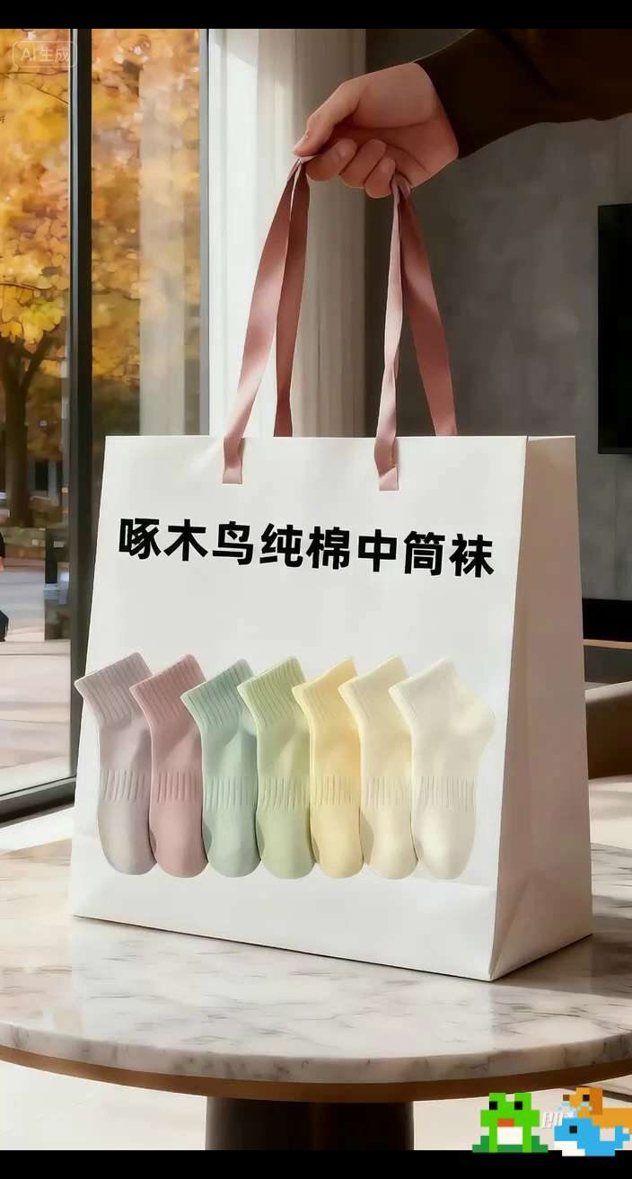 #TUCANO啄木鸟 #纯棉袜子女 #秋冬袜子女中筒 #学院风穿搭 #百搭袜子推荐