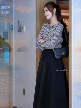 #温柔风穿搭 #优雅气质  #遮肉显瘦穿搭 #穿搭 #初秋穿搭