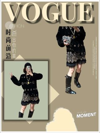 【璀璨华丽】重工高品早秋钉珠设计上衣+半身裙套装#穿搭 #强烈推荐 #日常分享