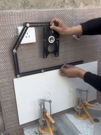 多功能六折尺#瓦工铺贴瓷砖 #贴砖#瓦工 #六折尺 #装修工具