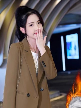 #高级感穿搭  加斜纹西装外套女秋冬新款#2025 #韩版小个子休闲职业夹棉小西服#遮肉显瘦 #谁穿谁好好看 @巨量千川