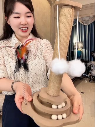 #一招打开宠物的清凉夏天 ##猫爪柱#多功能猫爪板 #宠物好物 #宠物